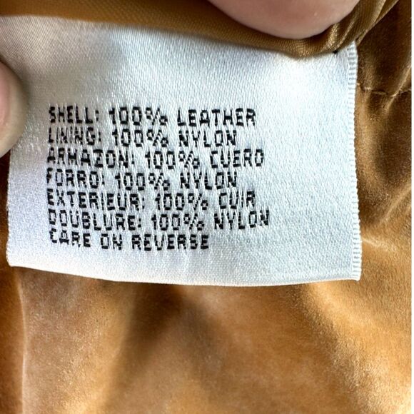 Sienna Studio Camel !00% Suede Leather Fully Lined Elastic Waistband Pants SZ L - Picture 5 of 10